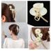 Daisy Hair Claw Clip for Thick Hair - Non-Slip Grip, Durable Metal - Gold Barrette for Women - Buy Online on GoSupps.com
