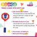 Adore Moomba Tongue Cleaner + Safety Case for Child Oral Care - Multicolour (Pack of 5) - Buy Online on GoSupps.com