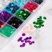 Harilla Nail Art Sequins Manicure Nail Glitter for Women Girls Sequins Beads 24 Grids Nail Decals for Nails Tools Jewelry Making - Buy Online on GoSupps.com
