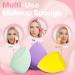 Buy Makeup Sponge Set - 6 Pcs Super Soft Blender Sponges for Flawless Liquid Cream & Powder Makeup - Latex-Free Multi-Colored Gift Set - Buy Online on GoSupps.com