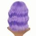 G&T Short Purple Wavy Bob Wig with Bangs - Shoulder Length Synthetic Curly Pastel Bob Wig for Women - Colorful Cosplay Party Wig (Light Purple 12inch) - Buy Online on GoSupps.com