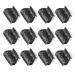 HIVEXAGON 12 pieces of curlers clips curlers clinging curlers holder for small medium -sized and jumbo curlers black
