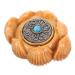 Partykindom Hand exercise plate player Lotus figure made of lotus statue made of miniature lotus decor wood carving sculpture feng shui ornaments wooden statues sandal wood vintage small sculpture office 3.2x2.7cm as shown