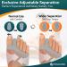 Bunion Corrector - Adjustable Toe Separator & Soft Pads | Original Bunion Socks for Shoes - Size S - Buy Online on GoSupps.com