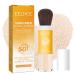Baorder Mineral Sunscreen Powder SPF 50 PA++ Sunscreen Powder Oil Control Natural Matte Finish Breathable Lightweight and Durable Sunscreen Powder with Brush (8g 1PCS)