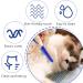 BLMHTWO 2 Pieces Nit Comb Flea Comb for Cats Dandruff Comb Removal Lice Grooming Combs Fine Teeth Comb Blue Cat Comb Set for Removing Float Hair Tear Stain Blue - Buy Online on GoSupps.com