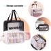 3 Pcs Clear Toiletry Bag Set for Women - Waterproof Transparent Travel Cosmetic Makeup Bags in White - Ideal for Toiletries, Cosmetics, and Holiday Travel - Buy Online on GoSupps.com