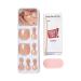 imPRESS Color Press-On Pedicure Fake Toenails Kit - Sweet Love Style, Dark Tan Square Shaped Nails with Prep Pad, Mini Nail File, Cuticle Stick - 24 Fake Nails - Buy Online on GoSupps.com