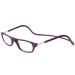 TBOC Reading Glass reading aid for men and women - diopttria +1.00 Dark violet version Glasses Strength of foldable adjustable trend woman man senior magnetic closure clip antiailight presbyopia +1.00 dioptria (1 Pack) dark violet