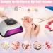 Professional 320W UV/LED Nail Lamp - Powerful Gel Nail Dryer with 72 LEDs Car Sensor & 4 Timer Settings - Perfect for Nail Design & Gel Polish - Buy Online on GoSupps.com
