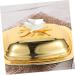 SHOWERORO Kitchen Cheese Holder Butter Lid Covered Dessert Style Reusable Fruit Serving Snacks Tray Cheese Kitchen Dish Container 19.20X14.00X8.50CM - Buy Online on GoSupps.com