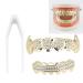 Galvanize Hip Hop Style False Teeth - Fashionable Gold Dental Set for Halloween Wall Decoration & Makeup Parties - Buy Online on GoSupps.com