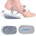 GQTJP Orthopedic Heel Lift Inserts Shock Absorption and Cushioning Height Increase Insoles for Achilles Tendonitis Relief Heel Spurs Heel Pain and Plantar Fasciitis Grey Large - 1.4 Inch ( Pack of 2 )