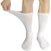 Women's Diabetic Socks 3-Pack White Crew, Loose Fit, Non-Binding, Moisture-Wicking, Cushioned Athletic Socks - Size 9-11 - Buy Online on GoSupps.com