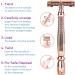 Schick Hydro Silk Rose Gold Double Edge Safety Razor + 10 Blades - Buy Online on GoSupps.com