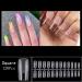 120PCS Flash Soft Gel Tips + 3PCS Nail Glue Kit | Short Square Nail Tips | Soak Off Nail Extension | Clear Fake Nails | 12 Sizes - Buy Online on GoSupps.com