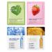 4 Piece Face Mask Women Skincare Face Mask Cloth Masks Face Moisturizing Mask Hydrate Masks for Different Skin Needs Radiant Skin and a Glow