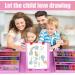 KINSPORY Art Supplies 228 Pack with Double-Side Trifold Easel - Creative Drawing and Coloring Kit for Beginners and Kids - Pink 228PC - Buy Online on GoSupps.com