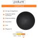 POLUM Massage Ball - Premium Lacrosse & Fascia Ball 6cm - 100% Natural Rubber for Pain Relief & Muscle Recovery - Buy Online on GoSupps.com