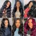 Larhali 13x6 HD Lace Front Body Wave Wig - 150% Density Brazilian Human Hair for Black Women - Buy Online on GoSupps.com
