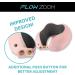 FLOWZOOM Kids Travel Pillow - Memory Foam Neck Pillow for Car & Plane | Comfy Kids Pink Design - Buy Online on GoSupps.com
