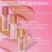 3 Colors Cream Liquid Blush Trio | Soft Matte Cheek/Lip/Eye Makeup | Lightweight & Long Lasting | Natural-Looking Hazy Feel - Buy Online on GoSupps.com