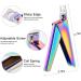 Nail Clippers for Acrylic Nails INFILILA Acrylic Nail Clippers Professional Adjustable Nail Tip Cutter Stainless Steel Acrylic Nail Trimmer Manicure Pedicure Sharp Rustproof Salon and Home DIY Rainbow - Buy Online on GoSupps.com