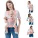 FUNUPUP Baby Carrier 4 in 1 Baby Sling Carrier Portable Baby Carriers from Newborn Toddler Carrier with Breathable Mesh up to 35lbs Pink
