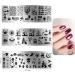 DPKOW 6pcs Halloween Nail Art Stencils | 260+ Designs for DIY Manicure | Witch Skull Pumpkin Ghost Bat Spider Templates for Women & Girls - Buy Online on GoSupps.com