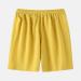 Loyalt Men's Casual Solid Yellow Linen Shorts - Large Size - Buy Online on GoSupps.com
