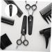 Beavorty 6-Part Professional Hairdressing Scissors Covers - Portable Leather Travel Bags - Safety & Style for Eyebrow Grooming - Set of 3 Black 15x4.2cm - Buy Online on GoSupps.com