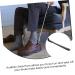 DOITOOL 2pcs Long Stainless Steel Shoehorn Set - Household and Travel Shoe Assist Tool for Men, Women, Kids - Pregnancy Helper, Black Handle - 41.3x4.3cm - Buy Online on GoSupps.com
