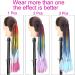 Ponytail Extension 24" Colored Braids Ponytail Extensions with Elastic Hair Tie 12 Strands Rainbow Braided Synthetic Ponytail Hairpieces for Women Girls Ponytail Hair Extension (Color : C25 Size : 24inches C25 - Buy Online on GoSupps.com