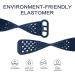 Pack of 3 Silicone Bands for Fitbit Charge 4/3/3 SE - Waterproof & Breathable Wristbands for Women and Men (Large, Black/Navy Blue/Gray) - Buy Online on GoSupps.com
