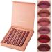 Lip gloss set 6 pieces of matt liquid lipstick non-stick-cup of lip gloss liquid lipstick set waterproof durable liquid lipstick set women gift (01)