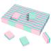 CGBE 50 pieces for nails nail buffer blocks 100/180 buffer grinding blocks polishing blocks nail files block double -sided for gelail and acrylic nails nail polishing block washable pink/green