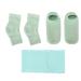 Qukaim Moisturizing Gel Socks Hydrating Gel Elbow Sleeve Moisturizing Gel Socks and Neck Wrap Sock Reusable Repairing Softening Cutin Green Blue