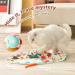 Pawaboo 2 in 1 Electric Cat Toys USB Rechargeable Automatic Cat Exercise Teaser Toy with 3pcs Replacement Indoor Interactive Cat Toy Pop and Play Feather Teaser Wand Toy for Cat Kitten Kitty Green - Buy Online on GoSupps.com