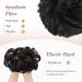 FESHFEN Synthetic Wavy Curly Messy Bun Hair Piece in Darkest Brown - Updo Hairpiece for Women Girls Kids - 1PCS 38g - Buy Online on GoSupps.com