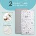 Baby Bed Stroller Bassinet Sheet Set - 2 Covers + 1 Waterproof Mattress Protector - 83x50 cm Owl Gray - Buy Online on GoSupps.com