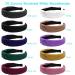 Ouskr 10 Pcs Wide Knotted Headband for Women - Fashion Knot Headbands for Non-slip Cross Turban - Cute Hair Accessories - Buy Online on GoSupps.com