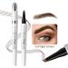 3D Microblading Eyebrow Pencil Waterproof Eyebrow Pencil With 4 Tips Precision Eyebrow Pencil Eye Brow Contouring For Long Lasting Definition Light Coffee - Buy Online on GoSupps.com