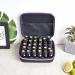 Kirgizta Waterproof Essential Oil & Nail Polish Storage Bag - 30 Slot EVA Pocket Organizer for 5ml 10ml 15ml Bottles (Purple Black) - International Shipping Available - Buy Online on GoSupps.com