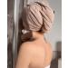 Invisibobble Cozywrap Haarturban Set - Soft Taupe Towel Turban for Hair Care & Wellness | 1 Piece - Buy Online on GoSupps.com