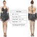 iMucci Black Latin Dance Dress with Paillette Tassel - Women's Samba Costumes Ballroom Dresses - Buy Online on GoSupps.com