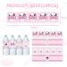 24PCS BBQ Baby Shower Water Bottle Labels - Waterproof Self Adhesive Decorations for Cookout BBQ Party - Girl Pink Theme - Buy Online on GoSupps.com