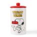 Peanuts for Pets Dog Treat Jar - Dishwasher Safe Peanuts Dog Treat Jar with Lid, Peanuts Pet Treat Jar, Peanuts Dog Food Storage Container, Peanuts Snoopy and Charlie Brown Treat Jar with Silicone Lid Snoopy - Treat Time
