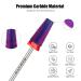 Depvko 5 in 1 Nail Drill Bits - Carbide Tungsten Professional Cuticle Bits for Manicure & Pedicure - Fast Gel Polishing - Fine-F Classic (Purple - Buy Online on GoSupps.com