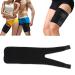 Adjustable Thigh Brace Support - Compression Sleeve Wrap Universal Size Black - Latex Neoprene for Pain Relief | International Shipping Available - Buy Online on GoSupps.com