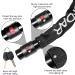 Mossndar High-Safety Bicycle Lock - 8mm 1170g 99cm Chain Lock with Key Waterproof Cover & 360 Rotatable Head - Ideal for Security Worldwide - Buy Online on GoSupps.com